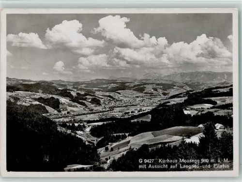 3543 Emmenmatt - Kurhaus Moosegg mit Aussicht auf Langnau und Pilatus