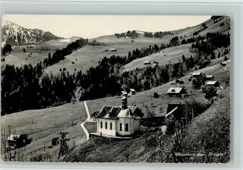 6383 Wiesenberg 1955 Foto AK Teilansicht mit Kirche AK