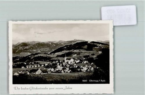 9413 Oberegg 1939 FOTO KEINE AK Kirche Neujahr Foto 10cm x 7cm, rückseitig Haftspuren