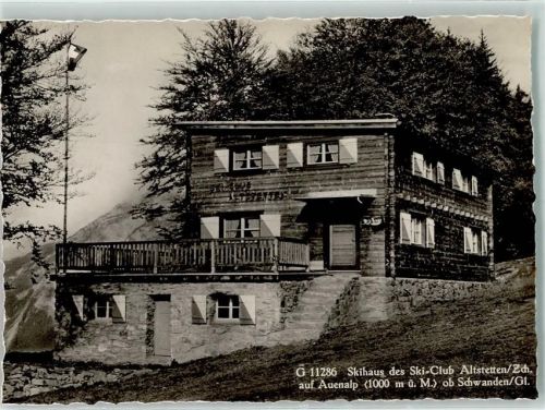 8762 Schwanden GL - Skihaus des Ski-Club Altstetten auf Auenalp