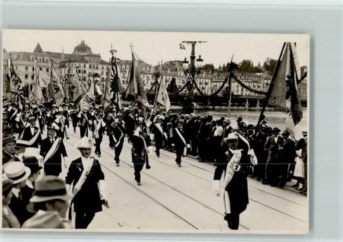 8000 Zürich 1926 Foto AK Schützenfest ? - Festzug
