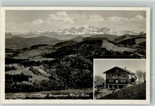 8496 Steg im Tösstal 1931 Foto AK Gasthaus Hörnli-Kulm