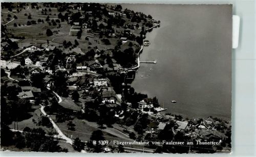 3705 Faulensee - Fliegeraufnahme Thunersee