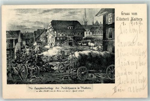 6102 Malters 1904 - Niederlage der Freischaaren 1845 Klösterli
