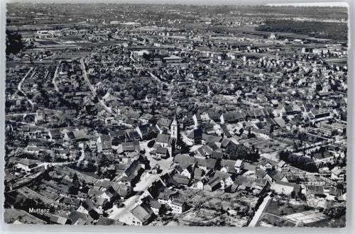 4132 Muttenz - Fliegeraufnahme , Marke entfernt