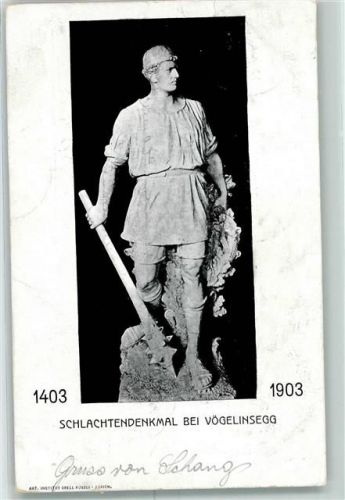 Vögelinsegg 1906 Gebrauchsspuren Denkmal 1403- 1903