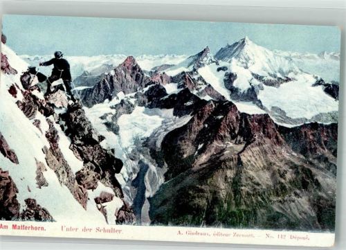 Matterhorn VS Winter Am Matterhorn Bergsteiger