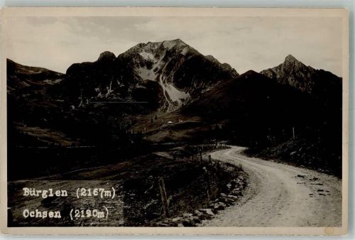 Gantrisch Foto AK Bürglen Ochsen