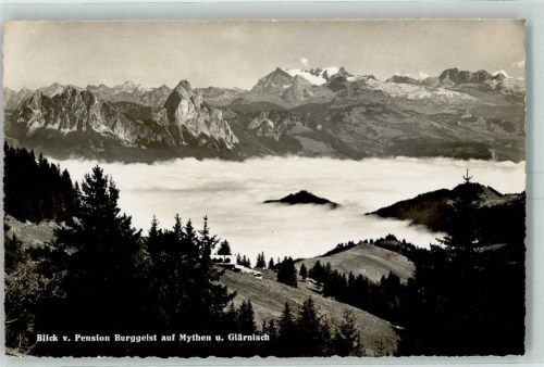 6410 Rigi Scheidegg - Kushaus u. Pension Burggeist auf Mythen und Glärnisch