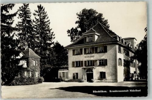 8803 Rüschlikon Foto AK Krankenhaus Nidelbad
