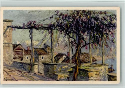 6645 Brione sopra Minusio Künstlerkarte Motivo rustico a Brione E. Zuppinger