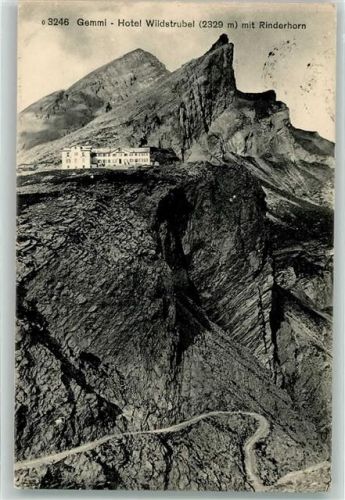 Rinderhorn Gemmi 1917 - Hotel Wildstrubel