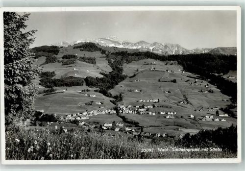 9105 Schönengrund - Säntis Feldpost Stabskomp. Füs. Bat. 84