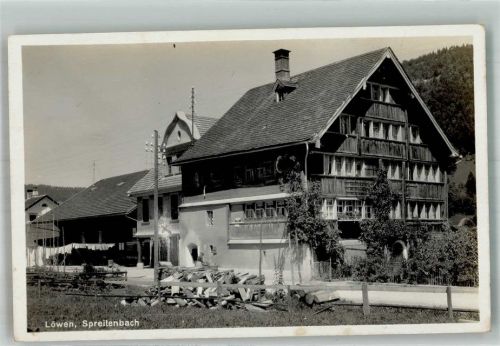 8957 Spreitenbach 1927 Foto AK Gasthaus Hotel Löwen