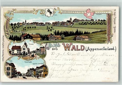 9044 Wald AR 1902 BOAKC Lithographie