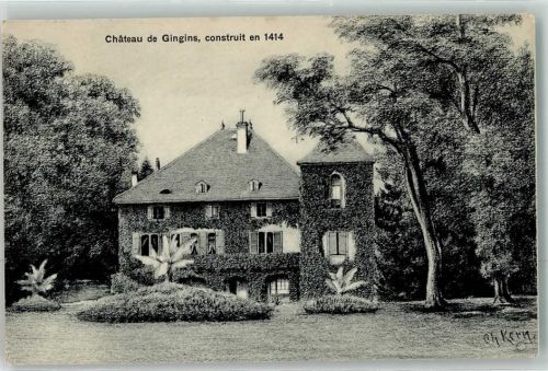 1276 Gingins 1919 - Schloss