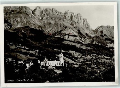 9473 Gams Gebrauchsspuren Keine AK Kirche