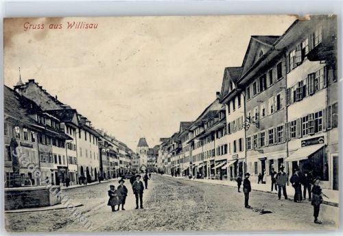 6130 Willisau - 1906, Brunnen, Stadttor