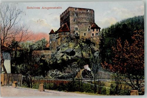 4147 Aesch BL 1903 Lithographie Schloss Angenstein