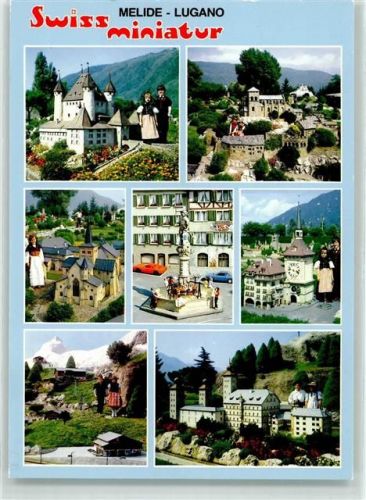 6815 Melide - Swissminiatur Schloss Thun Valére Abtei Romainmotier Zeitglockenturm