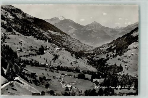 1873 Val-d'Illiez Foto AK Tour d´Ai Mont d´Or Foto Deriaz