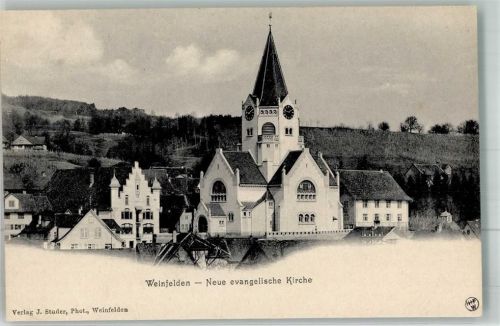 8570 Weinfelden Foto AK Ev. Kirche