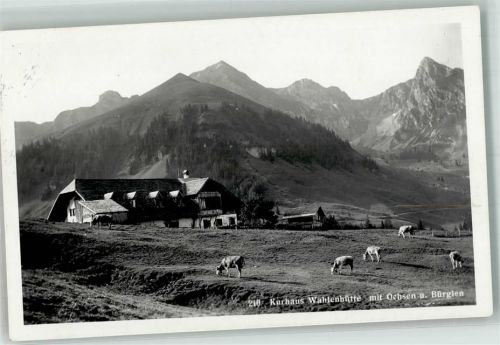 Gantrisch Foto AK Kurhaus Hotel Wahlenhütte
