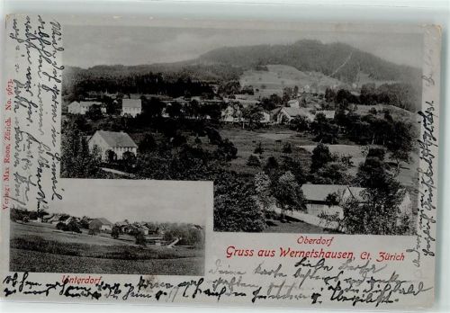 8342 Wernetshausen 1904 - Oberdorf Unterdorf