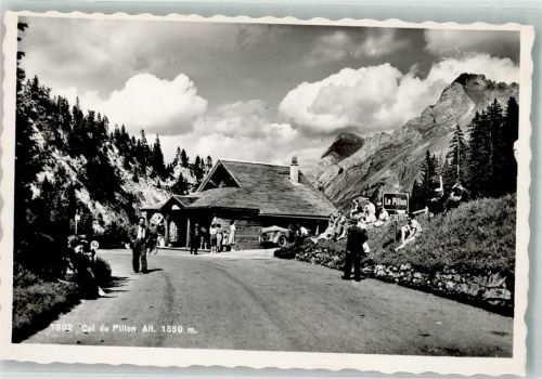 1865 Les Diablerets Ormont-Dessus Foto AK Col du Pillon