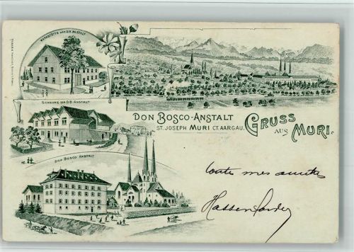 5630 Muri AG 1903 BOAKC Anstalt don Bosco Vorläufer Druck um 1890 Lithographie