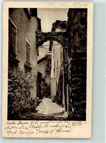 4665 Oftringen 1922 - Heimat alte Häuser Feldpost Ort handschriftlich