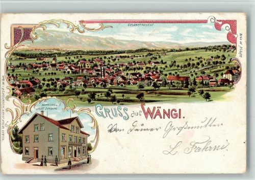 9545 Wängi BOAKC Handlung Zumbühl Lithographie