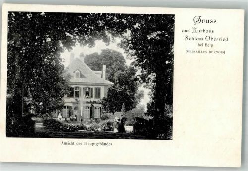 3123 Belp 1903 Foto AK Hotel Kurhaus Schloss Oberried