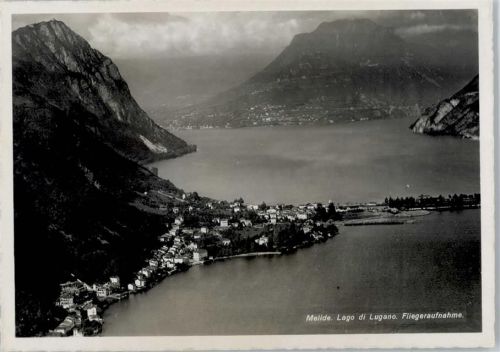 6815 Melide - Fliegeraufnahme, Lago di Lugano