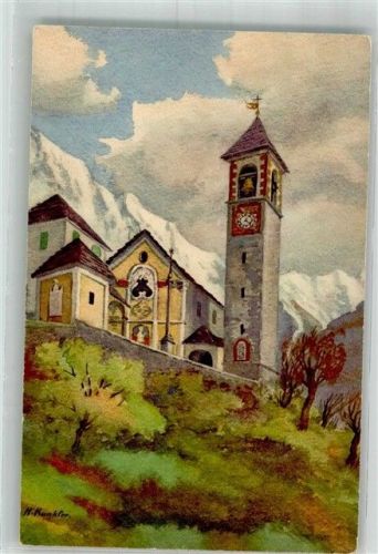 6647 Mergoscia 1931 Lithographie / Künstlerkarte sign. Kunkler, H.