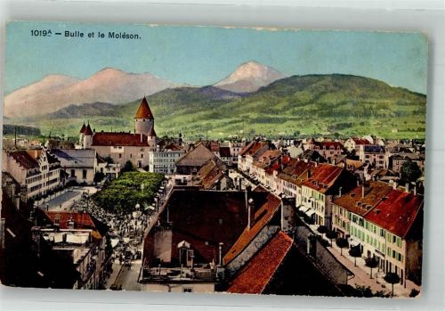 1630 Bulle Foto AK Marktszene Schloss