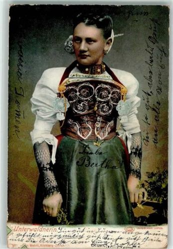 1906 Gebrauchsspuren Portrait Frau