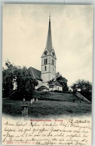 3360 Herzogenbuchsee 1910 Foto AK Kirche