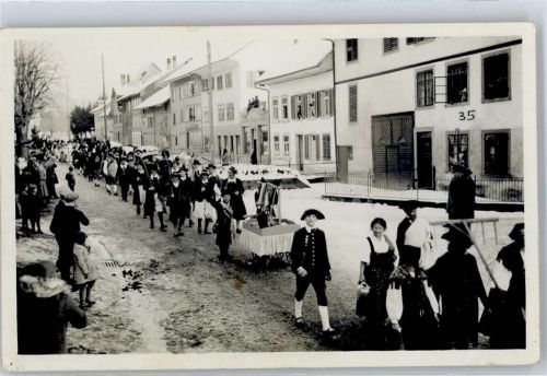 8353 Elgg - Umzug Tracht Ort handschriftlich