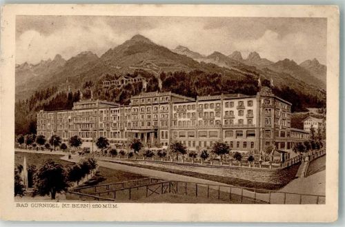 3132 Riggisberg 1920 Foto AK Hotel Badgurgel