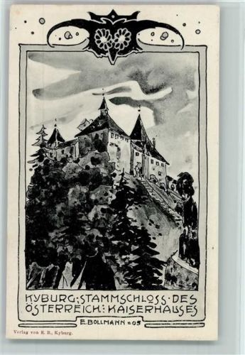 8314 Kyburg 1907 Künstlerkarte Stammschloss des Österr. Kaiserhauses