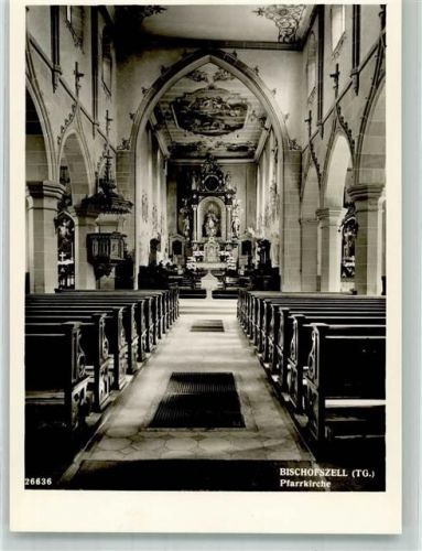 9220 Bischofszell Foto AK Pfarr- Kirche