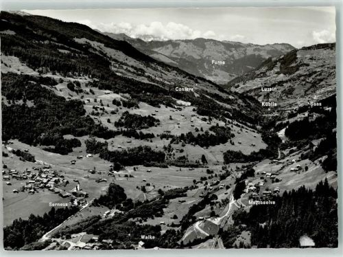 7249 Serneus - Vogelschau