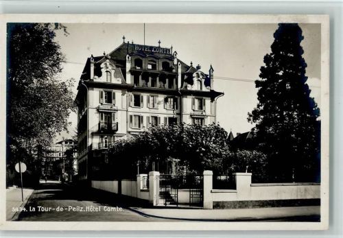 1814 La Tour-de-Peilz 1935 Foto AK Verlag SG 5994 - Hotel Comte, gute Erhaltung AK