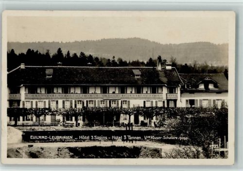 2533 Leubringen Evilard - Hotel 3 Sapins Hotel 3 Tannen Hüttenstempel