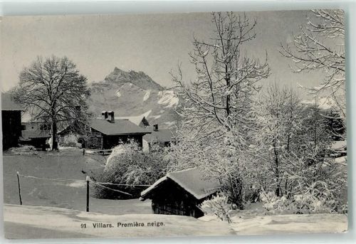 1884 Villars-sur-Ollon - hiver premiere neige