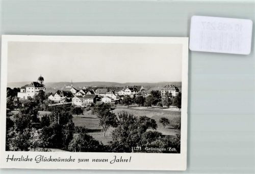 8627 Grüningen FOTO KEINE AK Foto 10cm x 7cm Neujahrswunsch