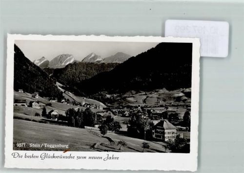 9655 Stein SG 1939 FOTO KEINE AK Neujahr Fachwerkhaus Kirche Foto 10cm x 7cm, rückseitig Haftspuren