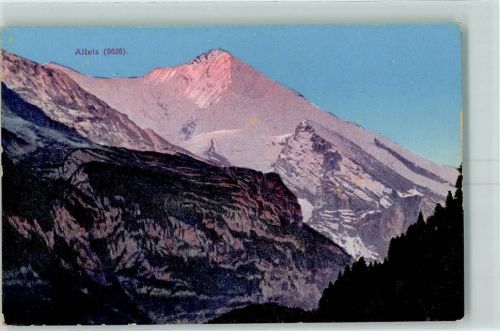 Altels - Abendrot Postkarte Berner Oberland