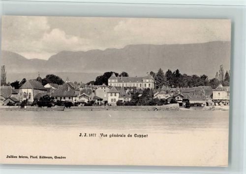 1296 Coppet 1906 - Verlag J. Jullien Nr. 1877 - Vue generale de Coppet , gute Erhaltung AK